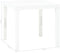 vidaXL - Tuintafel - met - 2 - banken - kunststof - wit