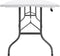 vidaXL - Tuintafel - met - 2 - bankjes - inklapbaar - 180 - cm - staal - en - HDPE - wit