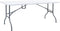 vidaXL - Tuintafel - met - 2 - bankjes - inklapbaar - 180 - cm - staal - en - HDPE - wit