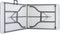 vidaXL - Tuintafel - met - 2 - bankjes - inklapbaar - 180 - cm - staal - en - HDPE - wit