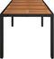 vidaXL - Tuintafel - met - houten - blad - 190x90x75 - cm - poly - rattan - zwart