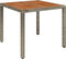 vidaXL - Tuintafel - met - houten - blad - 90x90x75 - cm - poly - rattan - grijs