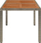 vidaXL - Tuintafel - met - houten - blad - 90x90x75 - cm - poly - rattan - grijs
