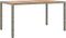 vidaXL - Tuintafel - met - houten - blad - poly - ratten - en - acaciahout - grijs