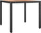 vidaXL - Tuintafel - met - houten - blad - poly - ratten - en - acaciahout - zwart
