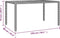 vidaXL - Tuintafel - met - houten - blad - poly - ratten - en - acaciahout - grijs