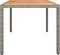 vidaXL - Tuintafel - met - houten - blad - poly - ratten - en - acaciahout - grijs