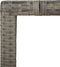 vidaXL - Tuintafel - met - houten - blad - poly - ratten - en - acaciahout - grijs