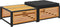 vidaXL - Tuintafel - met - kruk - massief - acaciahout