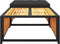 vidaXL - Tuintafel - met - kruk - massief - acaciahout