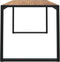 vidaXL Tuintafel met U-vormige poten 140x80x75 cm massief acaciahout