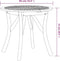 vidaXL - Tuintafel - Ø - 85 - cm - massief - acaciahout