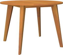 vidaXL - Tuintafel - Ø110x75 - cm - massief - acaciahout