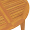 vidaXL - Tuintafel - Ø110x75 - cm - massief - acaciahout