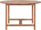 vidaXL - Tuintafel - Ø110x75 - cm - massief - teakhout
