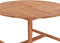 vidaXL - Tuintafel - Ø110x75 - cm - massief - teakhout