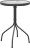 vidaXL - Tuintafel - Ø50x71 - cm - staal - antracietkleurig
