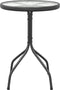 vidaXL - Tuintafel - Ø50x71 - cm - staal - antracietkleurig