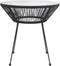 vidaXL - Tuintafel - Ø70x74 - cm - rattan - en - glas - zwart