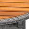 vidaXL - Tuintafel - Ø80x75 - cm - acaciahout - en - poly - rattan - grijs