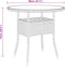 vidaXL - Tuintafel - Ø80x75 - cm - gehard - glas - en - poly - rattan - zwart
