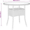 vidaXL - Tuintafel - Ø80x75 - cm - gehard - glas - en - poly - rattan - bruin