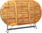 vidaXL - Tuintafel - ovaal - 160x85x74 - cm - massief - acaciahout