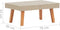vidaXL - Tuintafel - poly - rattan - beige