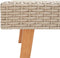 vidaXL - Tuintafel - poly - rattan - beige