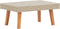 vidaXL - Tuintafel - poly - rattan - beige