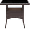 vidaXL - Tuintafel - poly - rattan - bruin