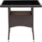 vidaXL - Tuintafel - poly - rattan - bruin