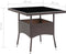 vidaXL - Tuintafel - poly - rattan - bruin