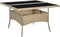 vidaXL - Tuintafel - poly - rattan - en - glas - beige