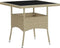 vidaXL - Tuintafel - poly - rattan - en - glas - beige