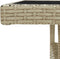 vidaXL - Tuintafel - poly - rattan - en - glas - beige