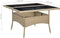 vidaXL - Tuintafel - poly - rattan - en - glas - beige