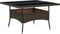 vidaXL - Tuintafel - poly - rattan - en - glas - bruin