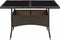 vidaXL - Tuintafel - poly - rattan - en - glas - bruin