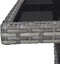 vidaXL - Tuintafel - poly - rattan - en - glas - grijs