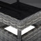 vidaXL - Tuintafel - poly - rattan - en - glas - grijs