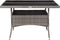 vidaXL - Tuintafel - poly - rattan - en - glas - grijs