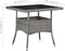 vidaXL - Tuintafel - poly - rattan - en - glas - grijs