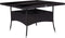 vidaXL - Tuintafel - poly - rattan - en - glas - zwart