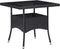 vidaXL - Tuintafel - poly - rattan - en - glas - zwart