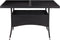 vidaXL - Tuintafel - poly - rattan - en - glas - zwart