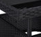 vidaXL - Tuintafel - poly - rattan - en - glas - zwart