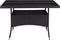 vidaXL - Tuintafel - poly - rattan - en - glas - zwart