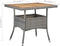 vidaXL - Tuintafel - poly - rattan - en - massief - acaciahout - grijs