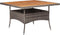 vidaXL - Tuintafel - poly - rattan - en - massief - acaciahout - grijs